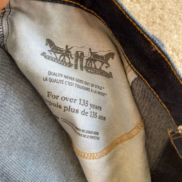 Levis 550 Jeans Mens 42x31 Relaxed Fit Blue Denim Jeans 100% Cotton - Picture 4 of 15